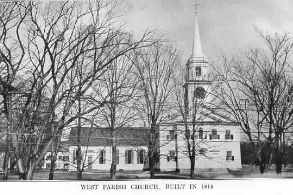 West Parish Church Built in 1814