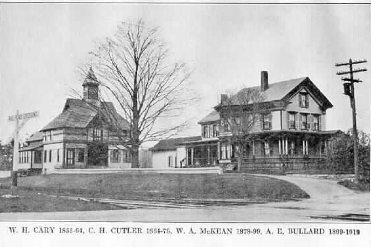 W. H. Cary 1853 to 1864, C. H. Cutler 1864 to 1878, W. A. McKean 1878 to 1899, A. E. Bullard 1899 to