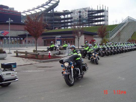 Officer Melanson on Motorcycle