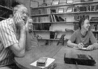 Residents at the Library