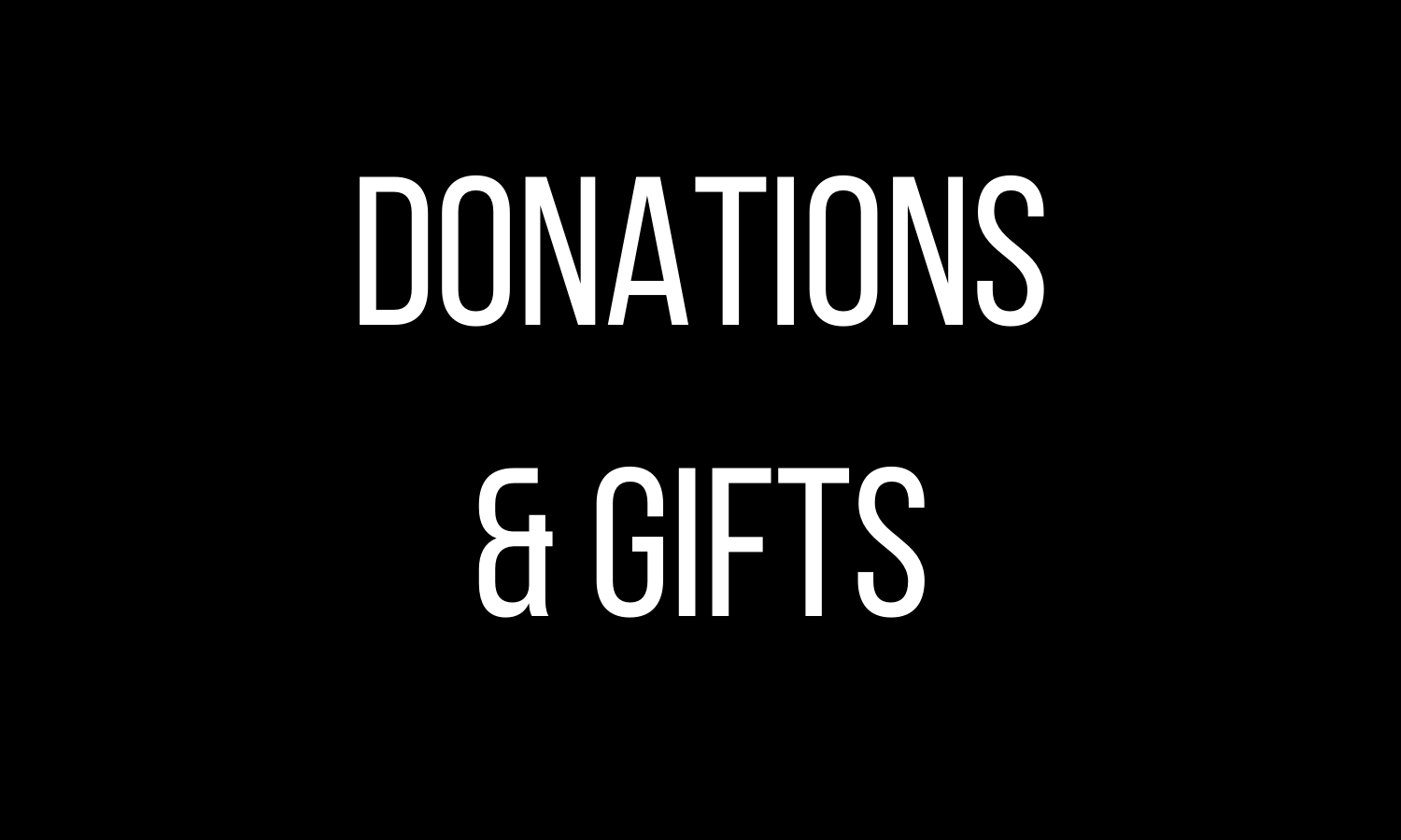 Donations & Gifts