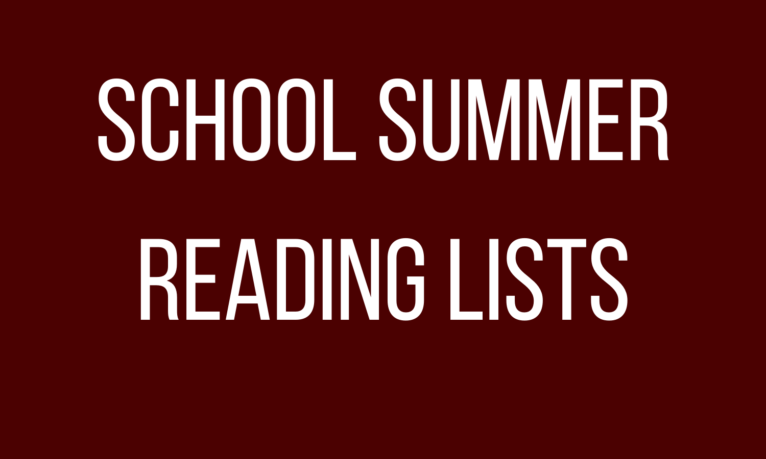 Summer Reading Lists Logo