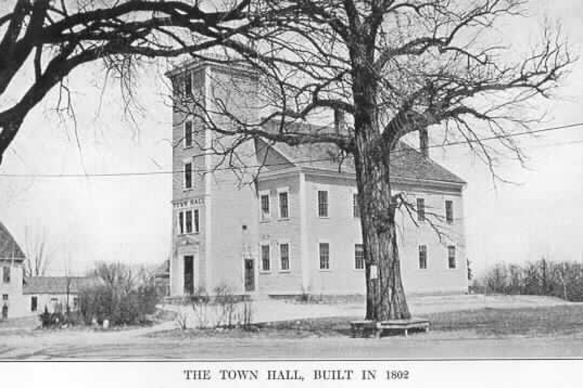 The Town Hall Built in 1802