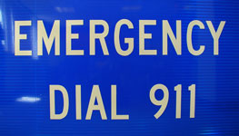 For Emergencies, Dial 911 Image